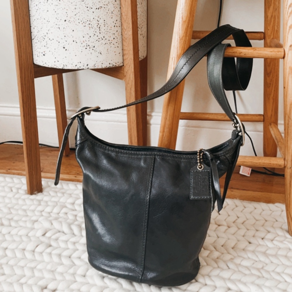 Vintage couch bucket bag